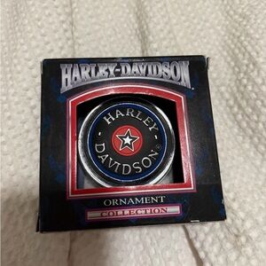 vintage 1999 Harley-Davidson Gas Cap Christmas Ornament.